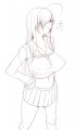 スカしてる女の子