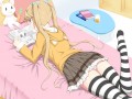 漫画よんでる女の子/しょーぎ