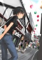湯の郷で　二人ならんで　/紫色