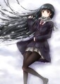 黒髪雪化粧