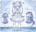 嫌がるソーニャちゃんにフリフリの服を着せてみる