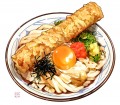 釜玉うどんwith竹輪天