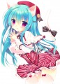 ネコミミ少女ストライプ