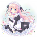 ピンク髪のメイドさん
