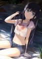 暑いので水に浸かってみた。