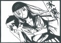 【切り絵】　入須冬実　折木奉太郎
				/ピック