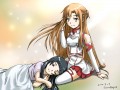 アスナの膝まくらで眠るユイ/彩雲凪砂