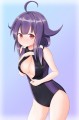 フロントジッパー競泳水着大鯨ちゃん
