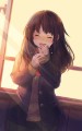 告白された事を実感した女の子