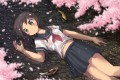 流れ桜